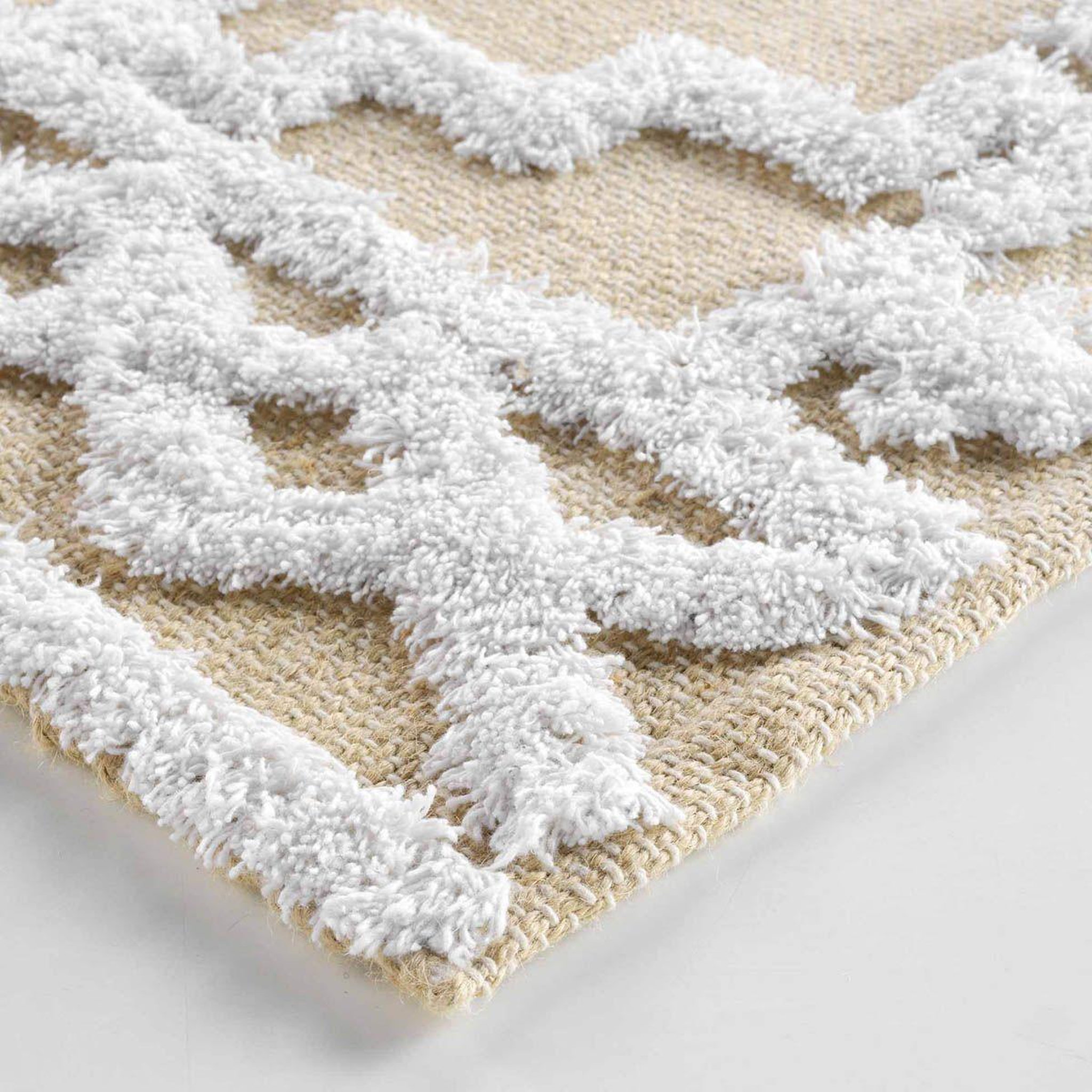 Voir la diapositive 2 : Douceur d'Intérieur Tapis multi-usage en jute  medine  60x90cm naturel