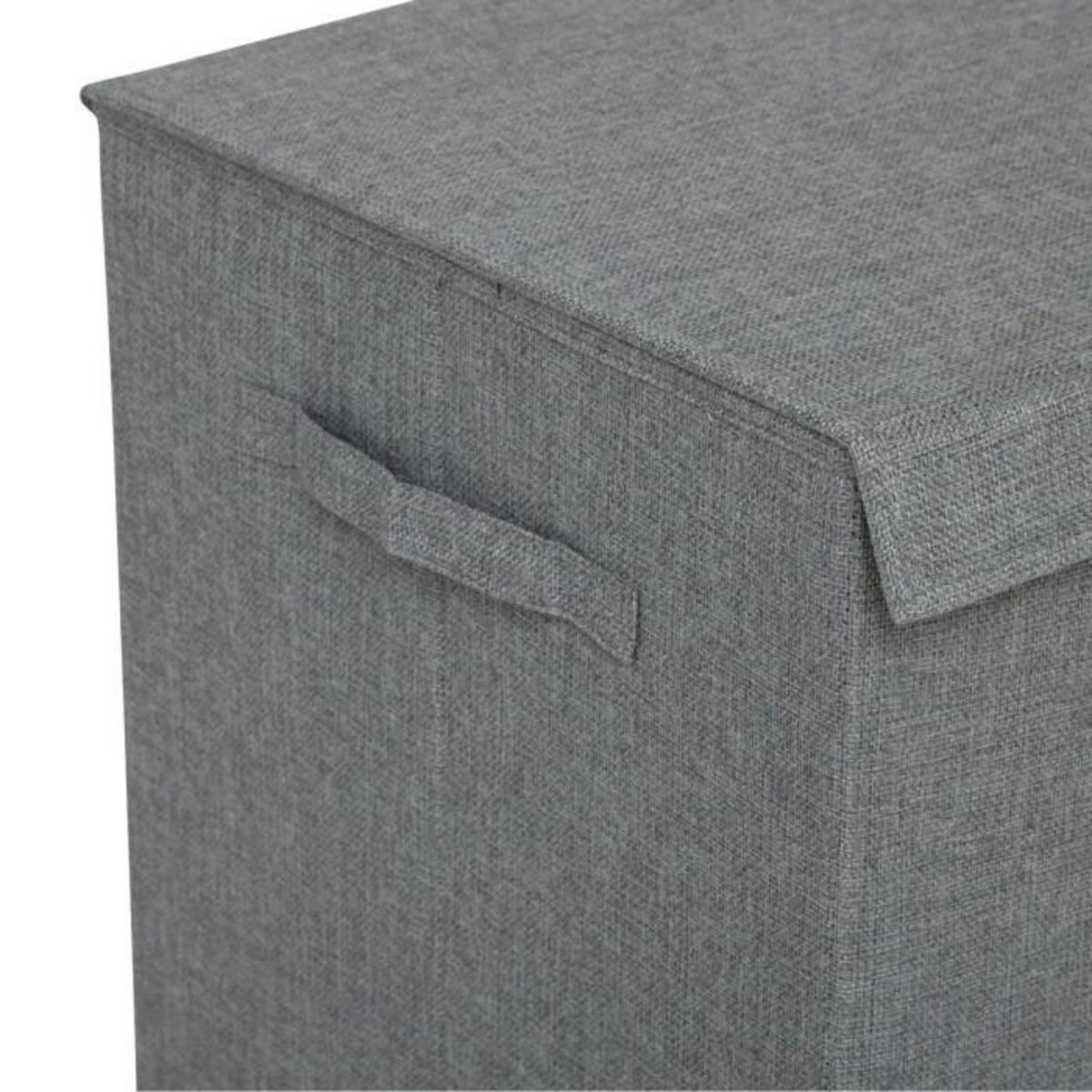 FIVE Panier à Linge Avec Séparateur  Colors  74L Gris Béton