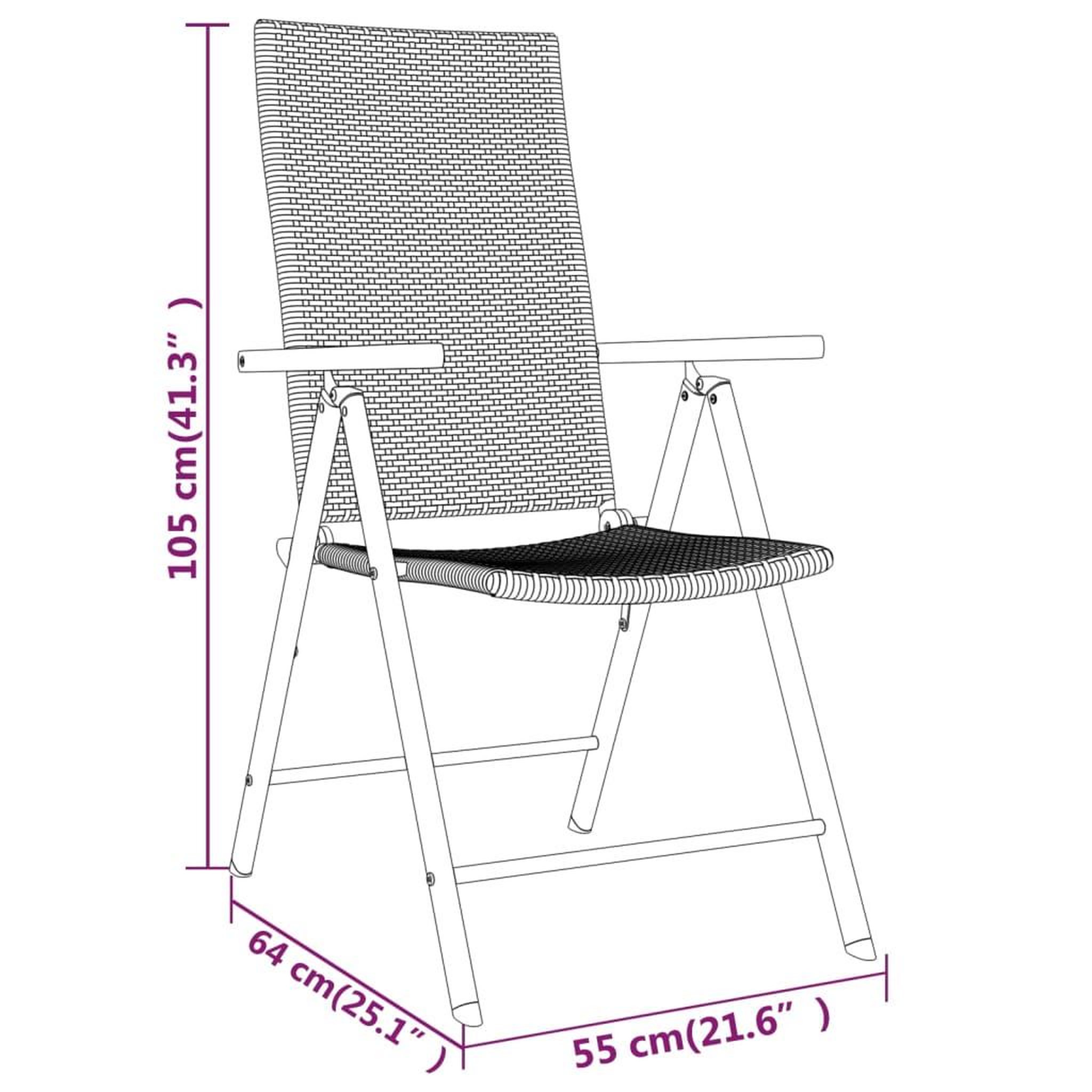 Voir la diapositive 6 : VIDAXL Ensemble a manger de jardin 3 pcs Noir