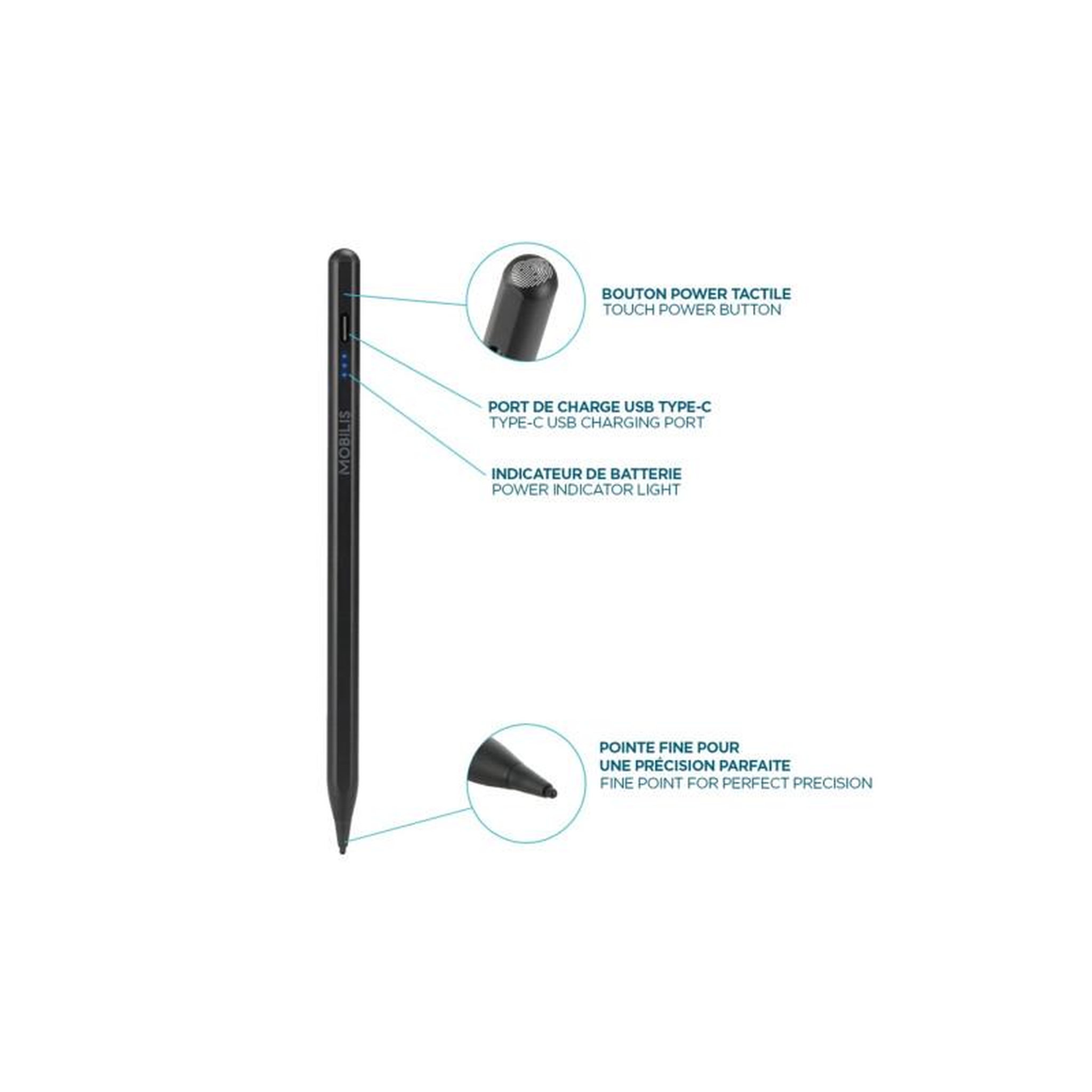 Voir la diapositive 4 : MOBILIS Stylets pour tablette Mobilis Stylet universel pour tablette