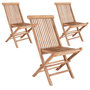 Voir la diapositive 1 : HOUSE NORDIC 6 Chaises de jardin en teck TOLEDO