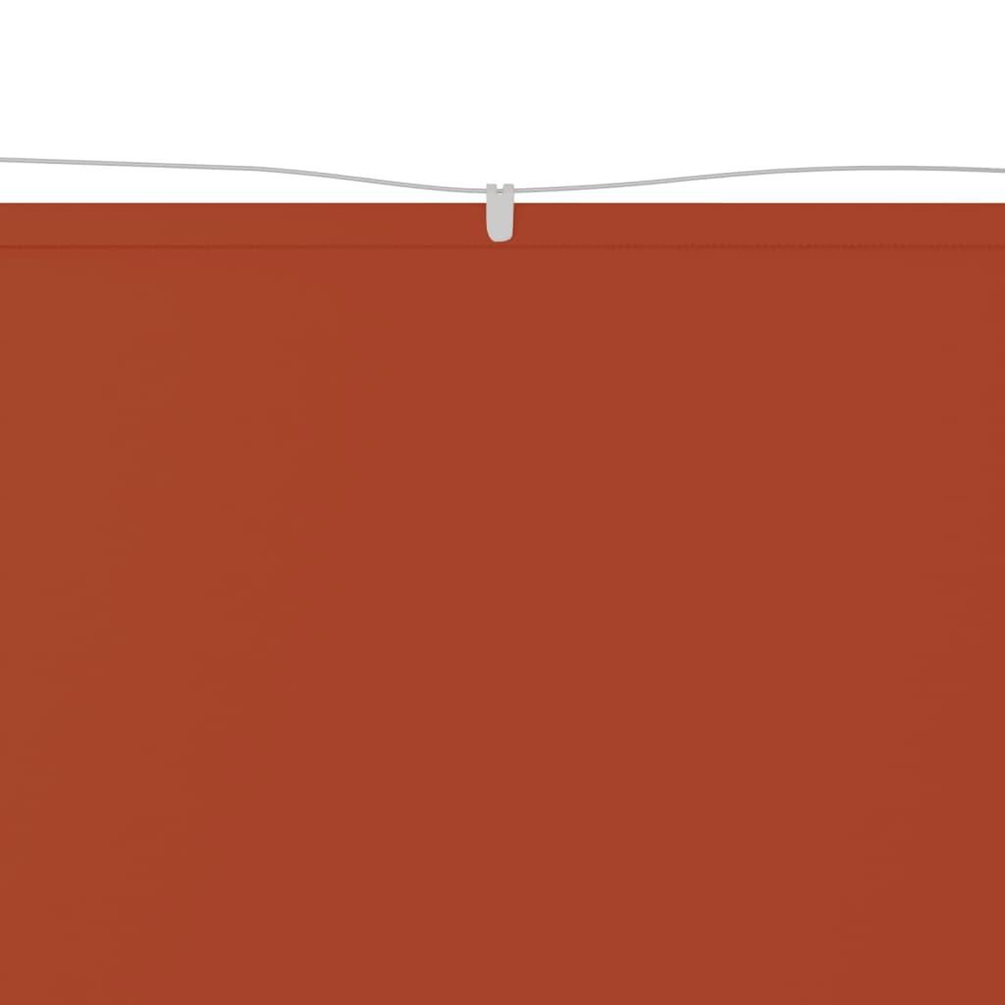 Voir la diapositive 3 : VIDAXL Auvent vertical Terre cuite 140x800 cm Tissu oxford