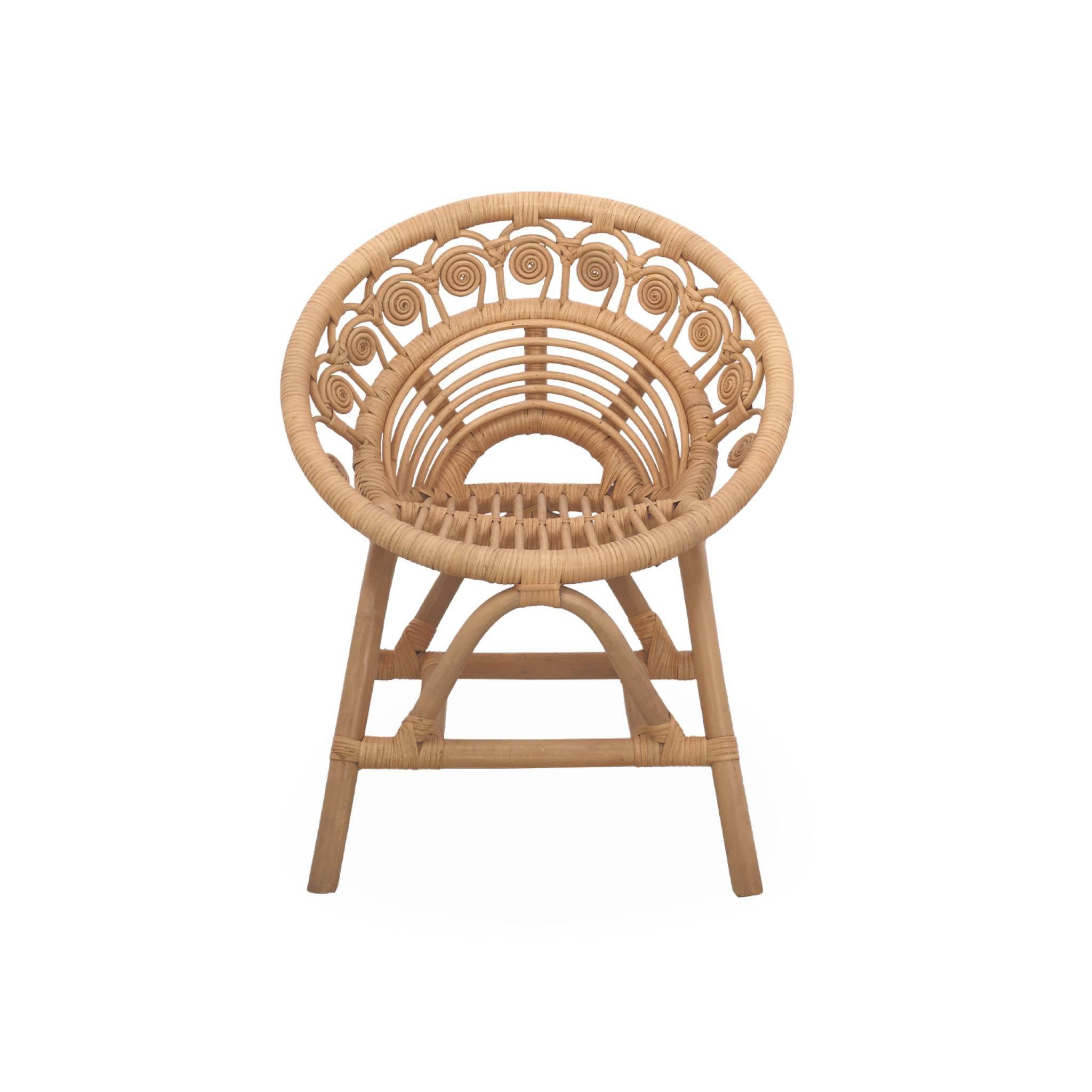 Voir la diapositive 5 : SWEEEK Chaise enfant en rotin Alice