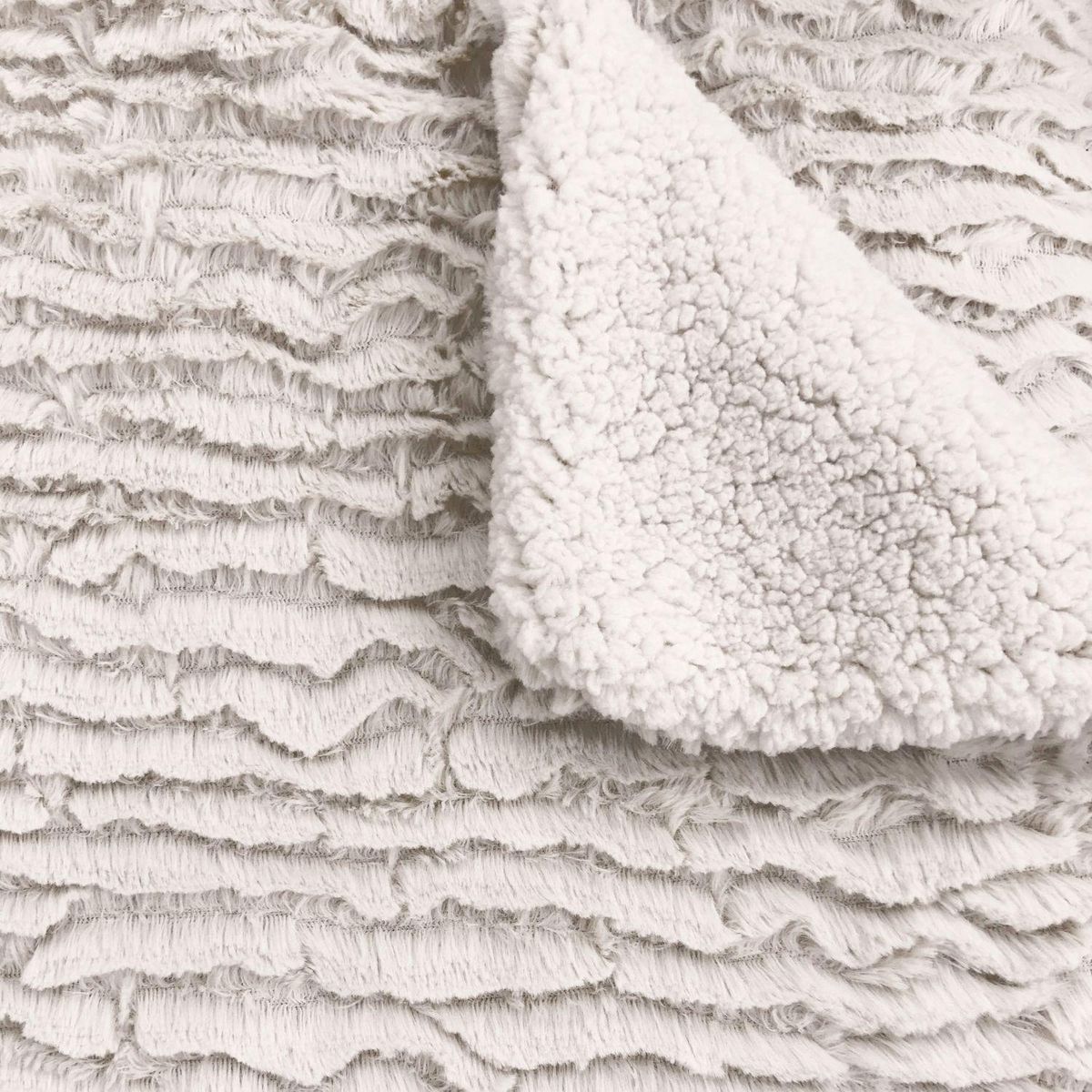 ACTUEL Plaid fausse fourrure 