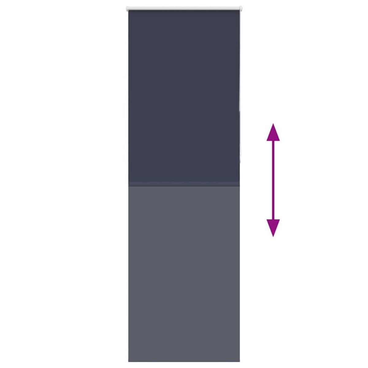 VIDAXL Store enrouleur occultant largeur du tissu 80,7 cm polyester