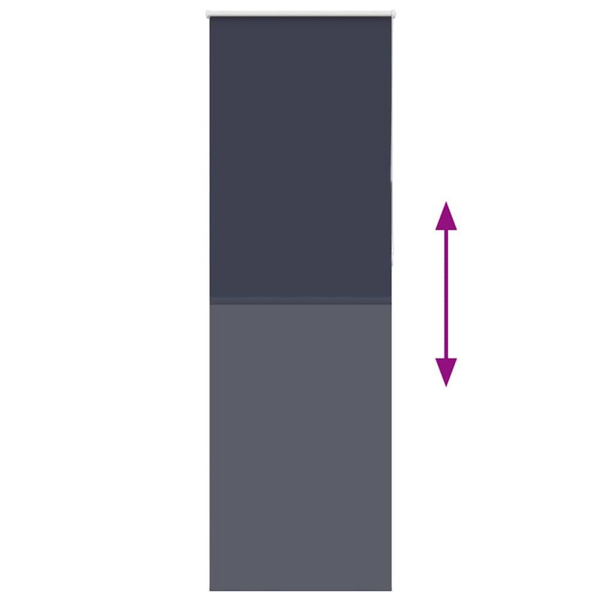 VIDAXL Store enrouleur occultant largeur du tissu 80,7 cm polyester