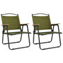 Voir la diapositive 2 : VIDAXL Chaises de camping lot de 2 Vert 54x55x78 cm Tissu Oxford