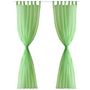 Voir la diapositive 2 : VIDAXL Rideau fin Vert pomme 140x175 cm 2 pcs