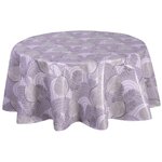 HABITABLE Nappe en toile cirée ronde Moze - Diam. 135 cm - Gris