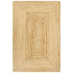 VIDAXL Tapis fait a la main Jute Naturel 120x180 cm