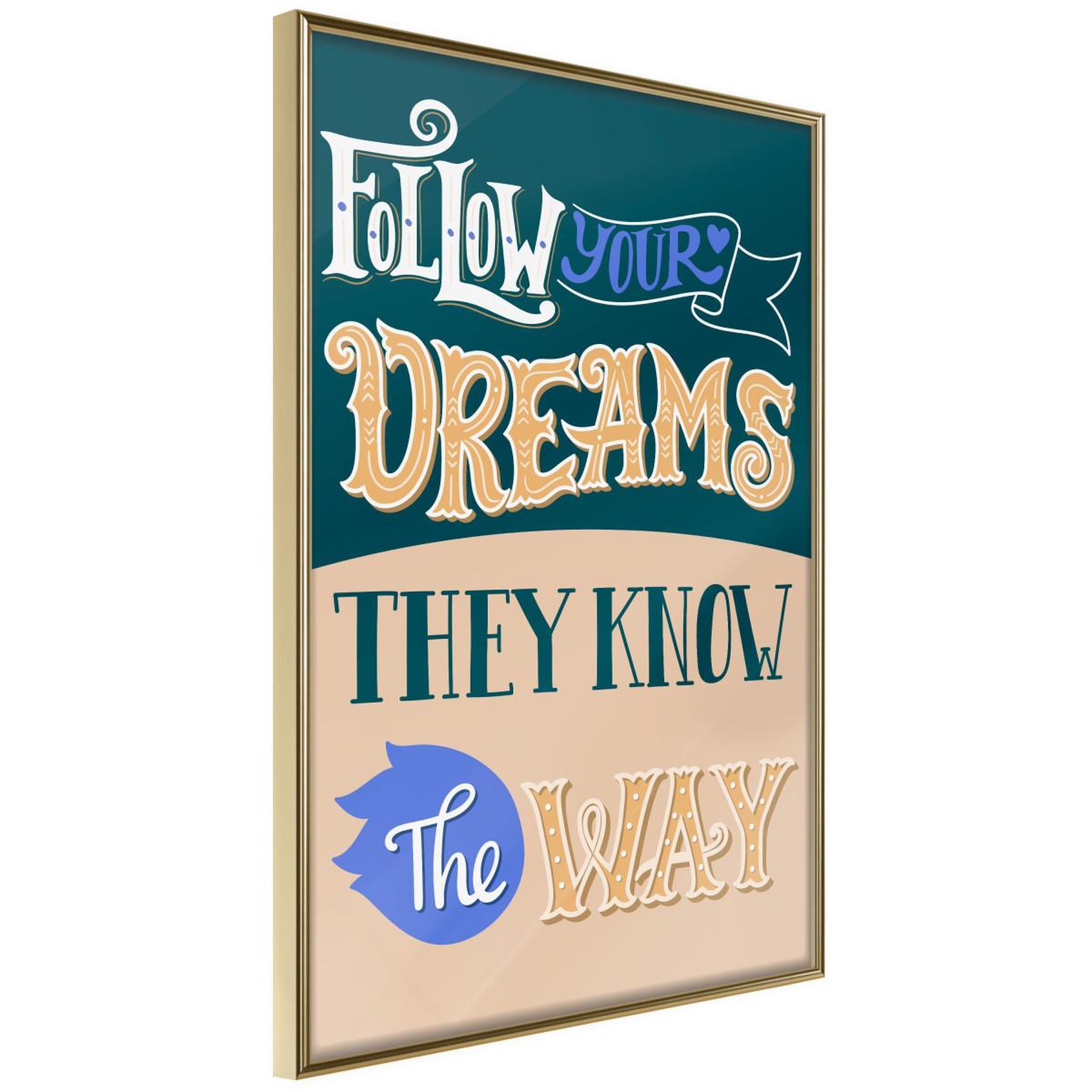 Voir la diapositive 1 : Paris Prix Affiche murale encadrée  dreams know the way