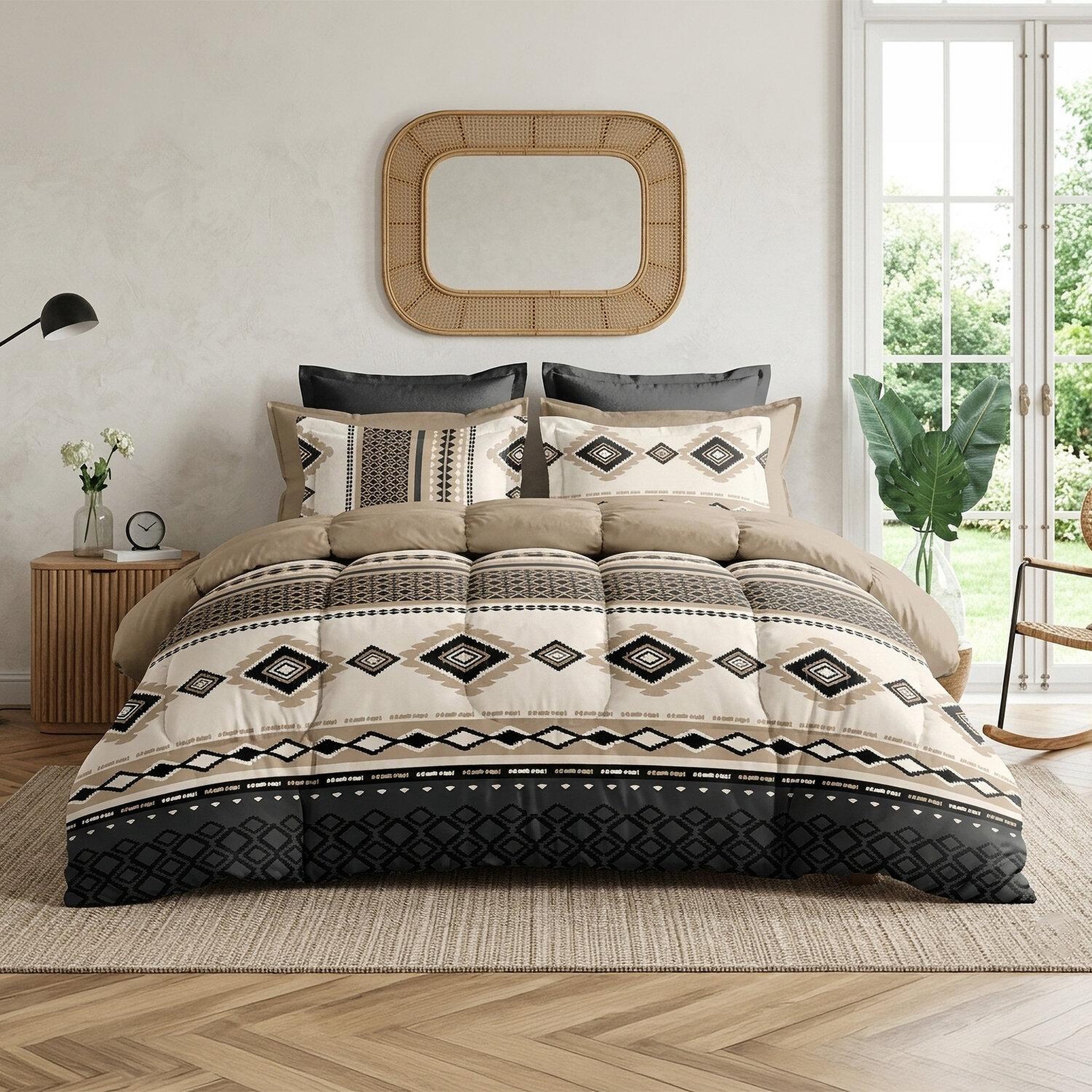 Voir la diapositive 2 : ATELIER DU COTON Parure housse de couette en coton 57 fils troika