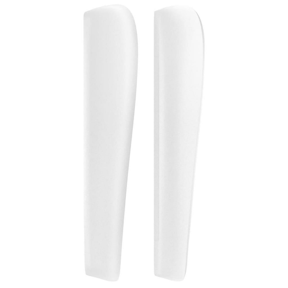 VIDAXL Tete de lit avec oreilles Blanc 203x23x118/128 cm Similicuir