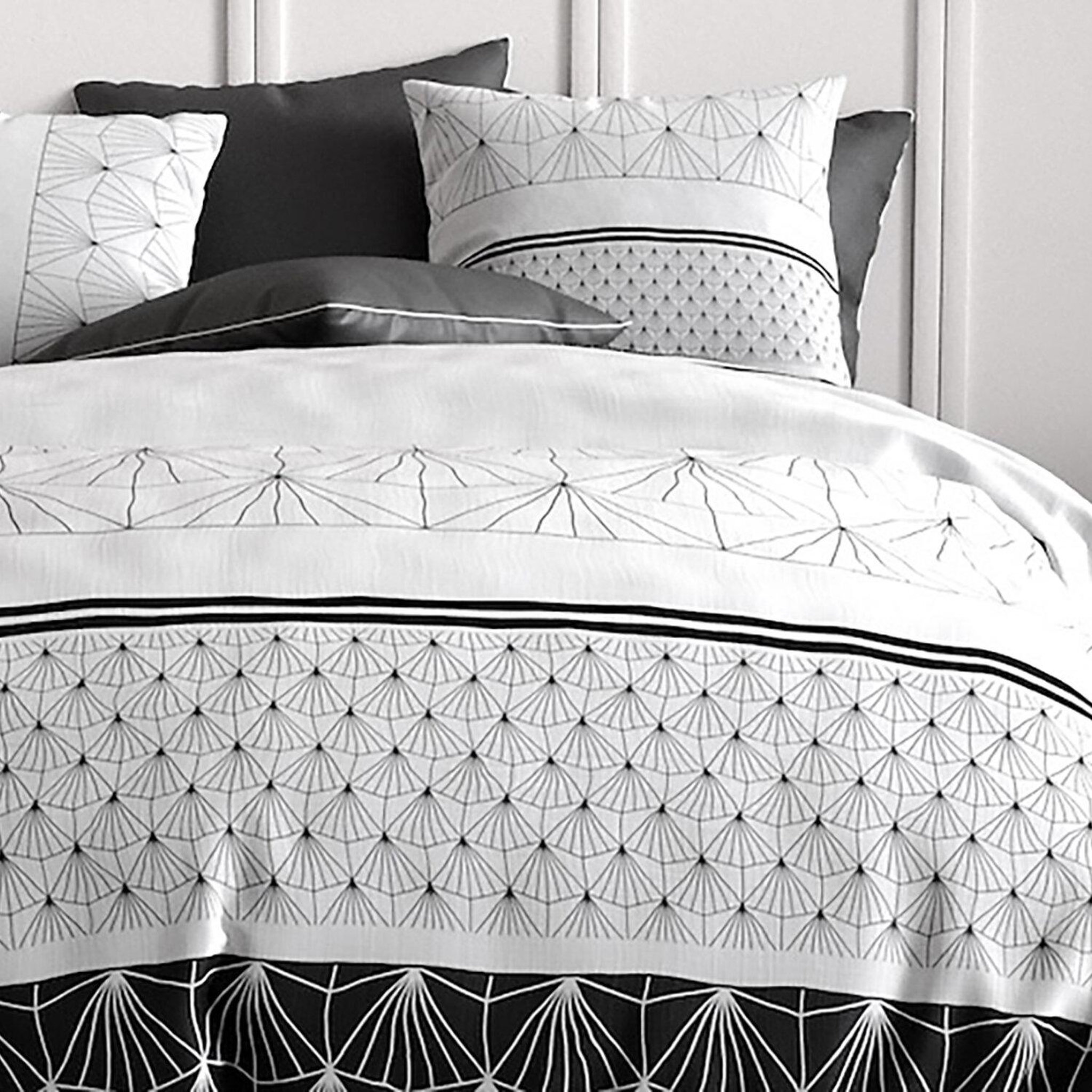 Voir la diapositive 2 : ATELIER DU COTON Parure De Couette 100%coton 57fils/cm2 - Casta