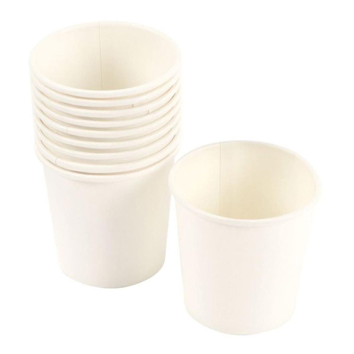 Paris Prix Lot de 50 Gobelets en Carton  Café  12cl Blanc