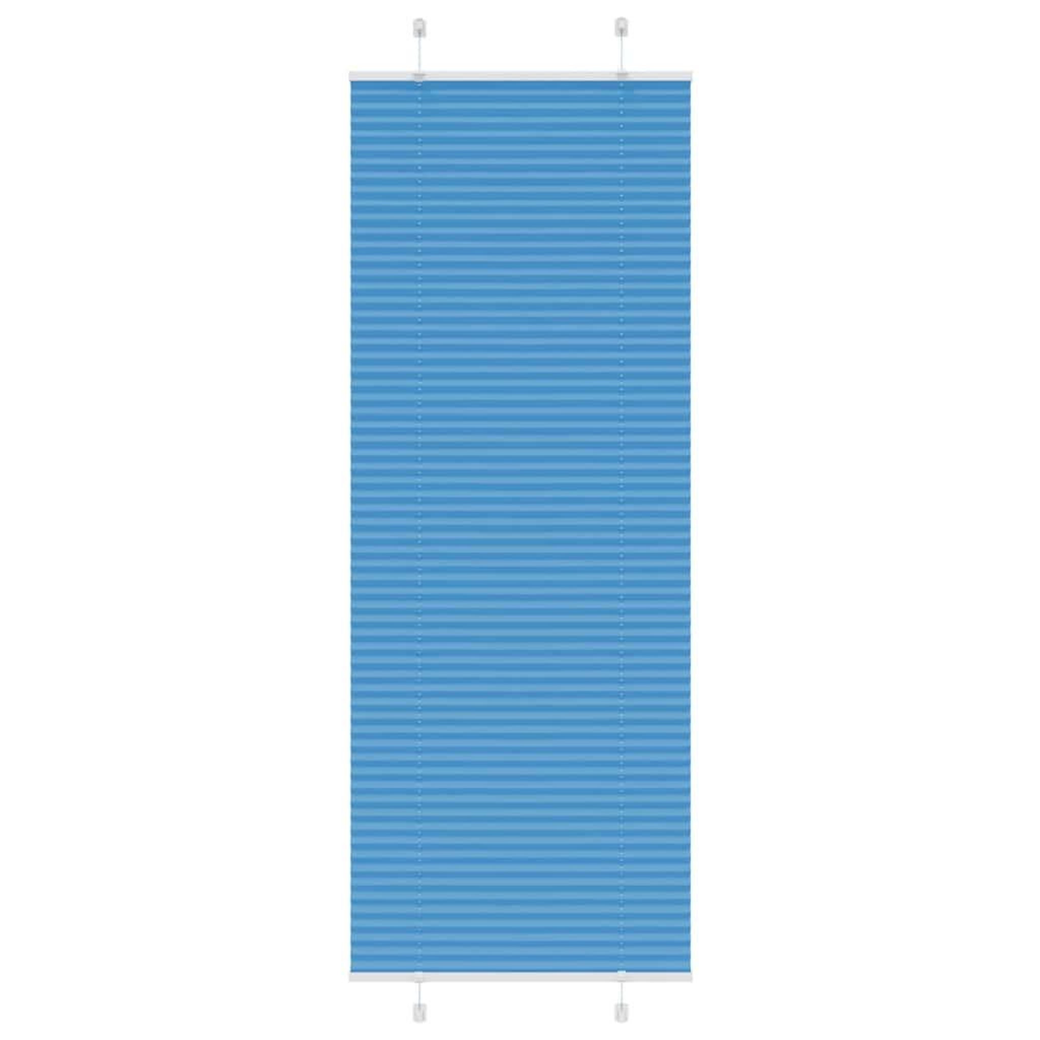 VIDAXL Store plisse bleu 80x200 cm largeur du tissu 79,4 cm polyester