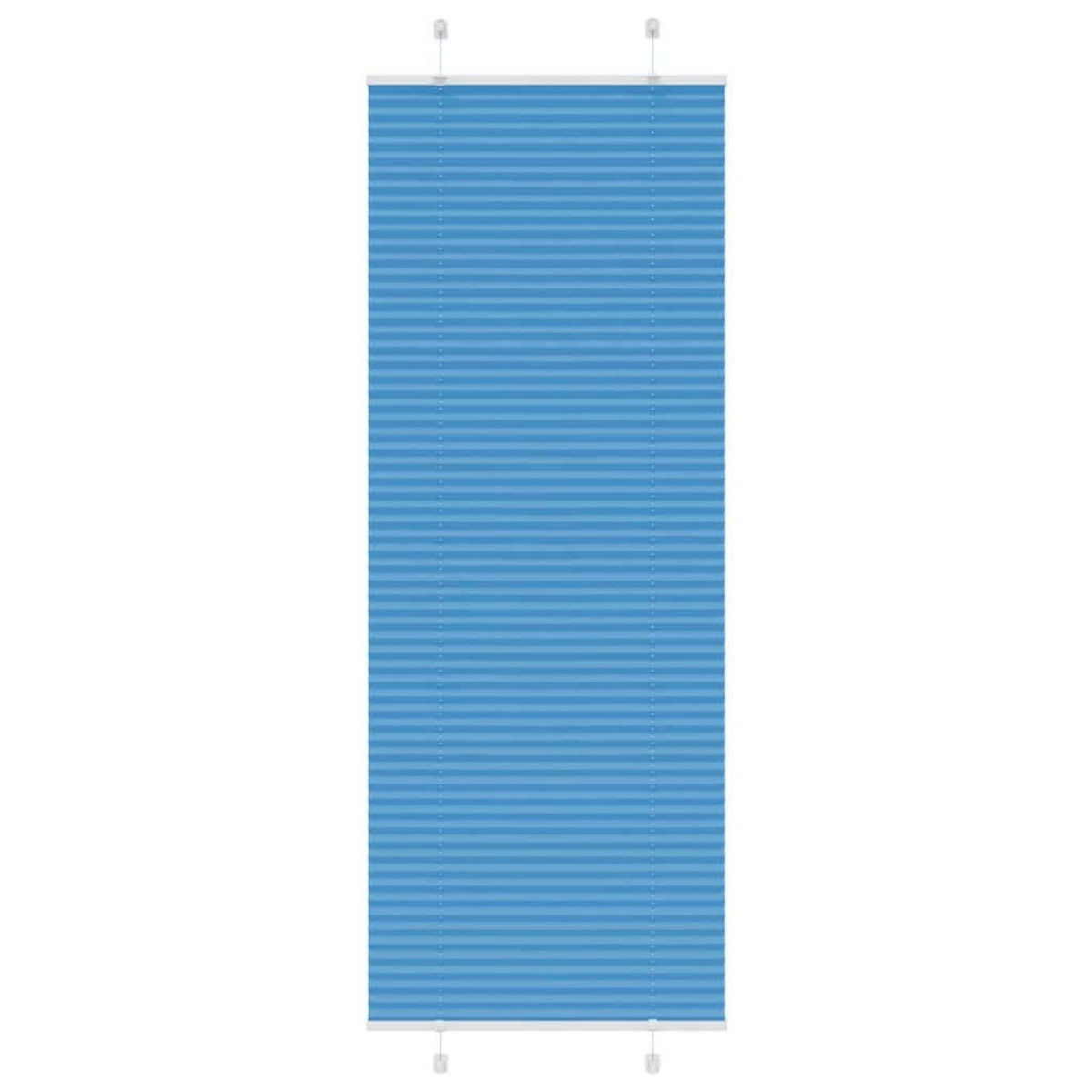 VIDAXL Store plisse bleu 80x200 cm largeur du tissu 79,4 cm polyester