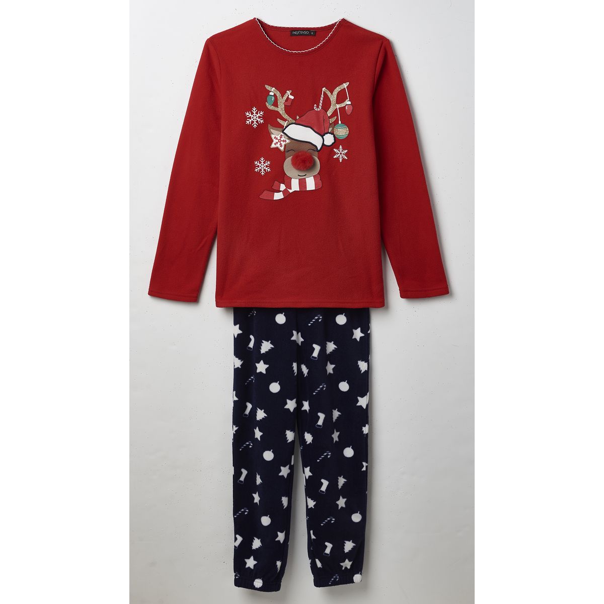 INEXTENSO Ensemble pyjama polaire renne fille