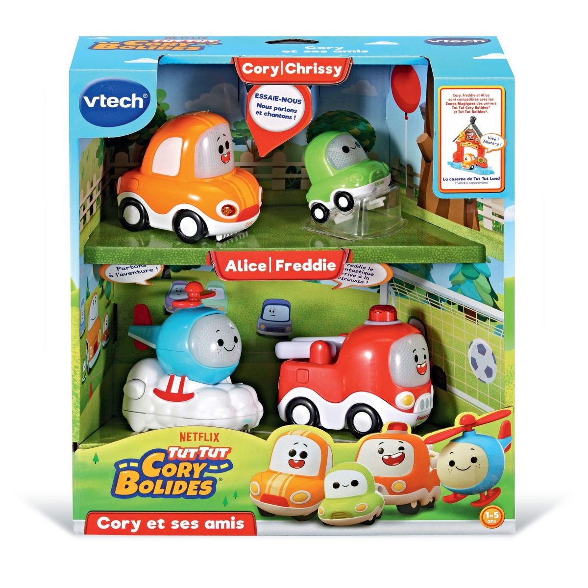 VTECH TUT TUT CORY BOLIDES - PACK 4 VEHICULES