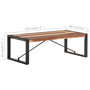 Voir la diapositive 6 : VIDAXL Table basse 120x60x40 cm Bois massif