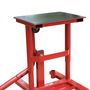Voir la diapositive 6 : HOMCOM Lève moto béquille d'atelier stand moto tout-terrain moto cross supermotard hauteur réglable rouge et noir