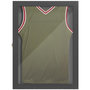 Voir la diapositive 1 : HOMCOM Frame box T-frame cadre pour maillot porte acrylique doublure interne feutre dim. 71L x 7l x 89H cm noir