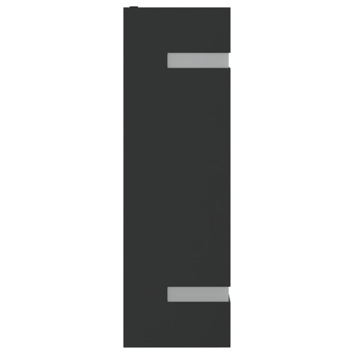 VIDAXL Appliques murales d'exterieur 2 pcs noir acier inoxydable