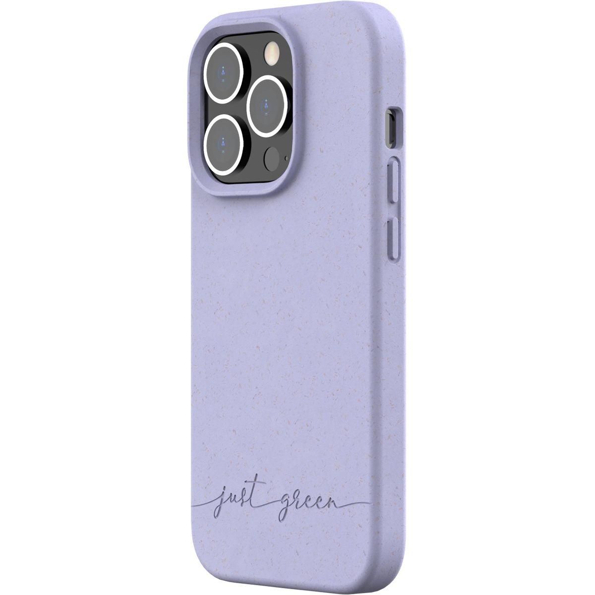JUST GREEN Coque iPhone 14 Pro Bio Lavande