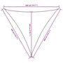 Voir la diapositive 6 : VIDAXL Voile de parasol tissu oxford triangulaire 3,6x3,6x3,6 m blanc