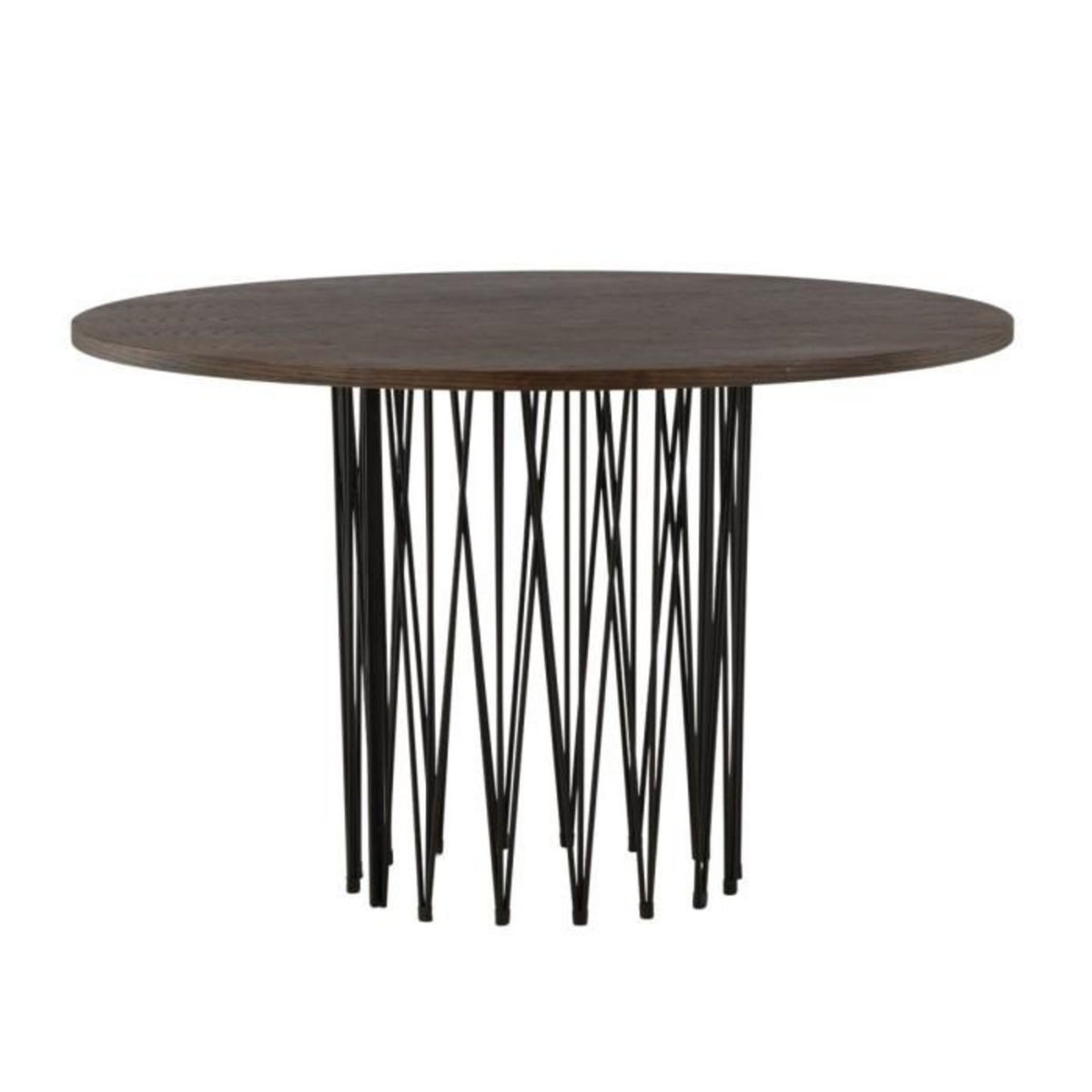 Paris Prix Table à Manger Ronde Design  Stone  120cm Marron