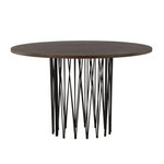 Paris Prix Table à Manger Ronde Design  Stone  120cm Marron
