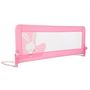 Voir la diapositive 2 : Asalvo Barrière de lit 2 en 1 en rose lapin pour enfants