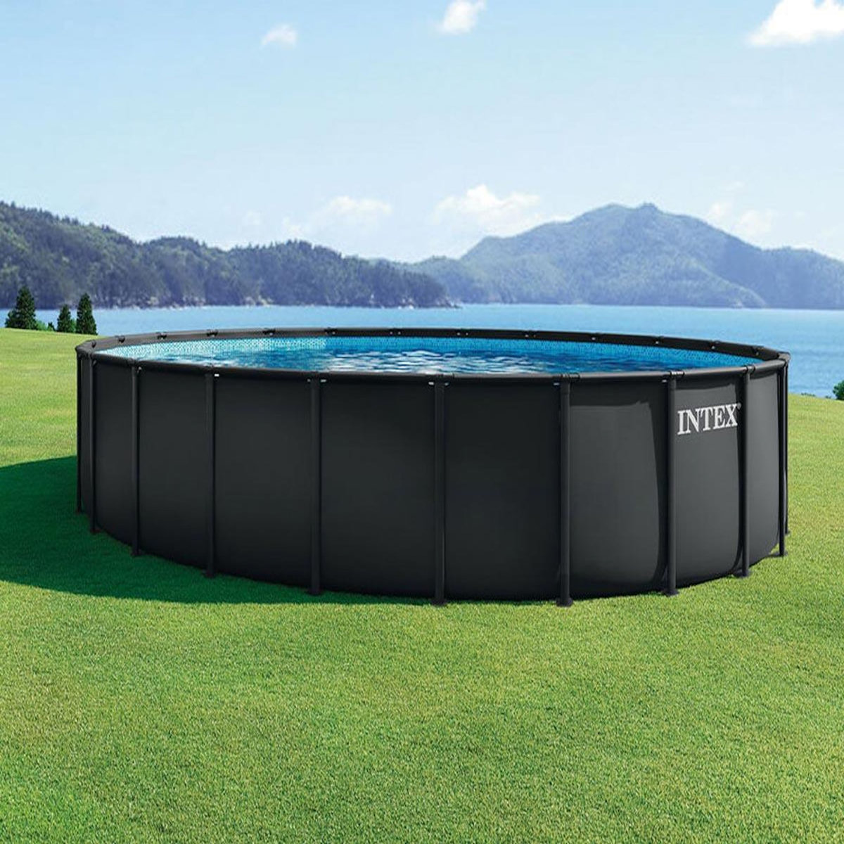 INTEX Piscine tubulaire Ultra XTR Frame ronde 7,32 x 1,32 m - Intex