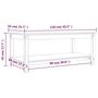 Voir la diapositive 6 : VIDAXL Table basse 110x55x45 cm Bois massif de pin