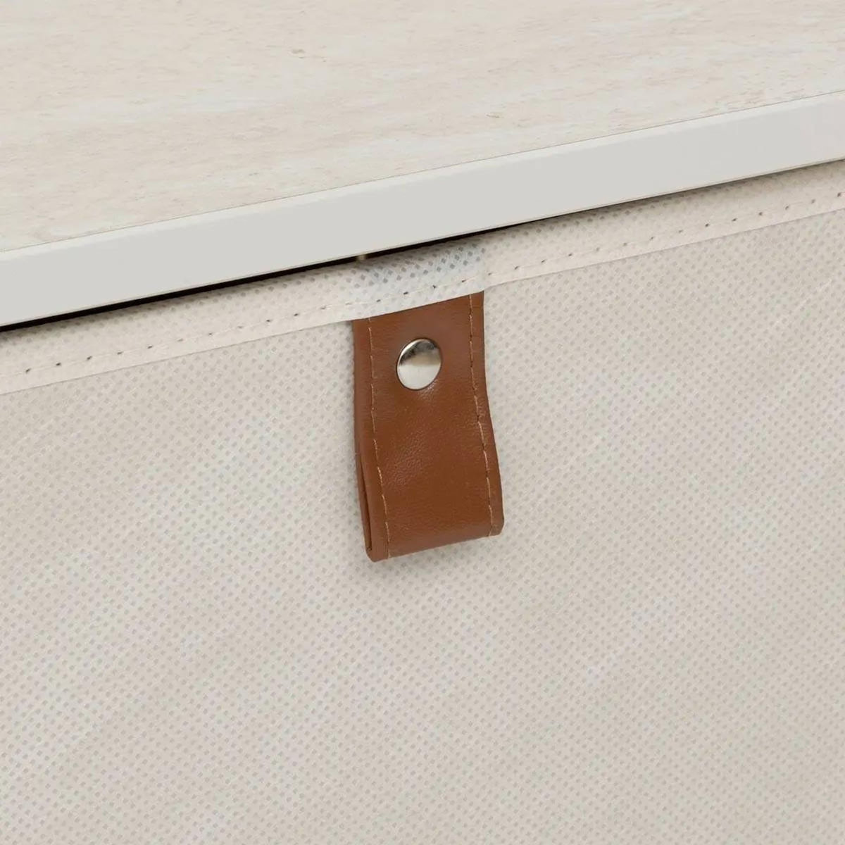FIVE Table de Chevet 2 Tiroirs  Tissa  51cm Beige