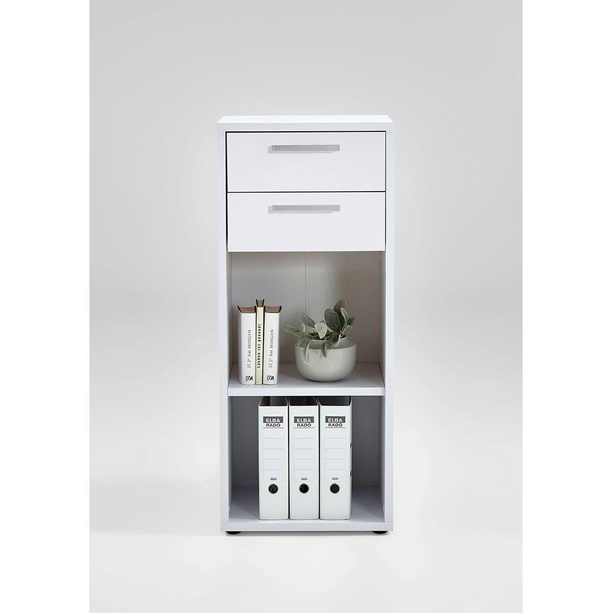 Voir la diapositive 5 : Paris Prix Assemblage 2 tiroirs pour étagère  kazed  42cm blanc