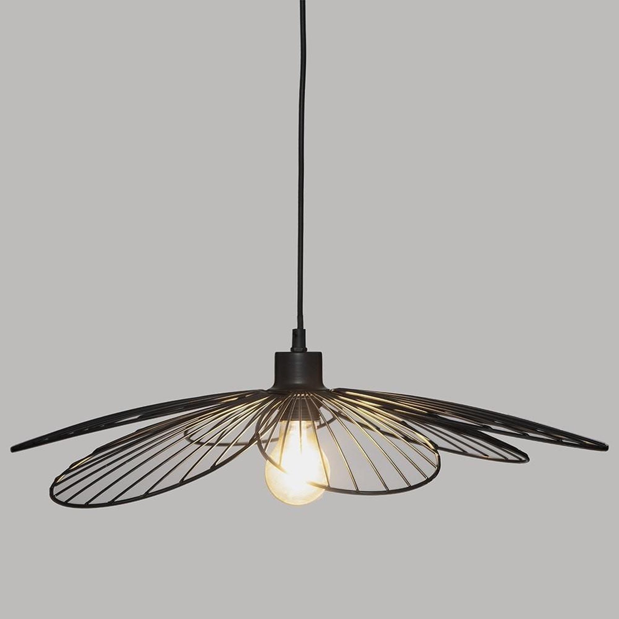 Voir la diapositive 3 : ATMOSPHERA Suspension métal Fleur noir D57