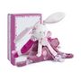 Voir la diapositive 2 : DOUDOU ET COMPAGNIE DOUDOU ET COMPAGNIE Cerise et Petit Chou - Attache-sucette Velcro Cerise Le Lapin