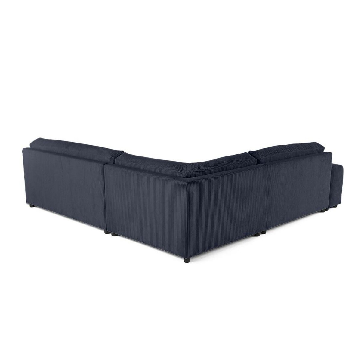 LISA DESIGN Garance - canapé modulable d'angle droit - 6 places - en velours côtelé