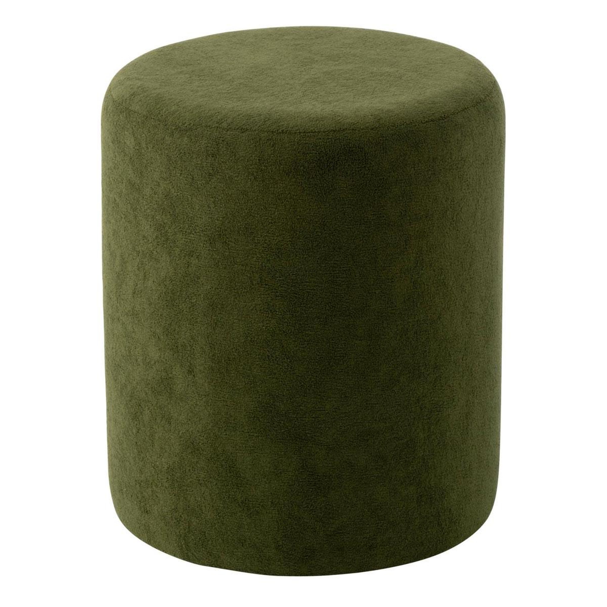 J-LINE Pouf cylindrique  moon  41cm vert