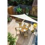 JARDILINE Table de jardin - 4 places - Teck - COCOS