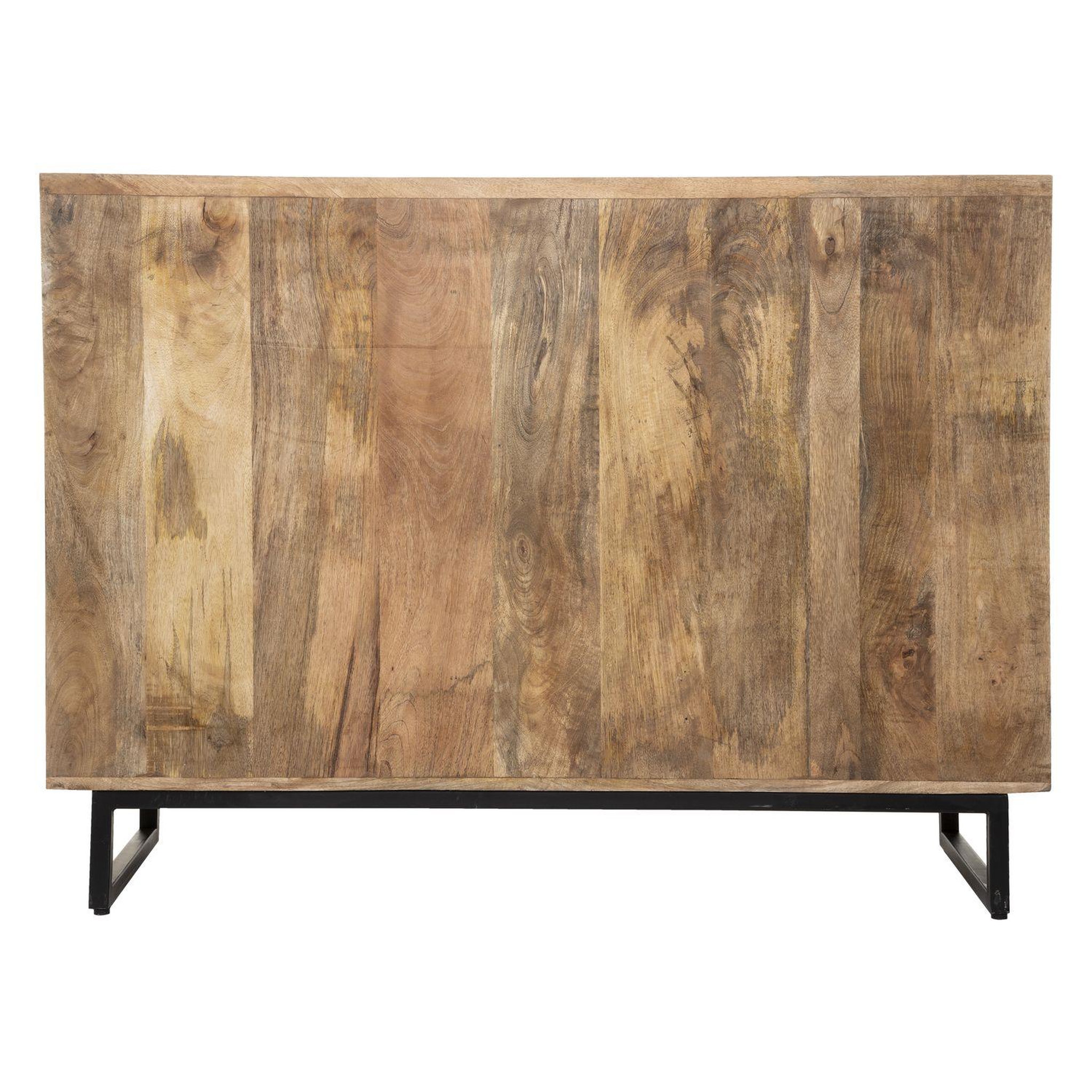 Voir la diapositive 4 : ATMOSPHERA Commode 12 tiroirs Ajay en bois blanchi - Beige