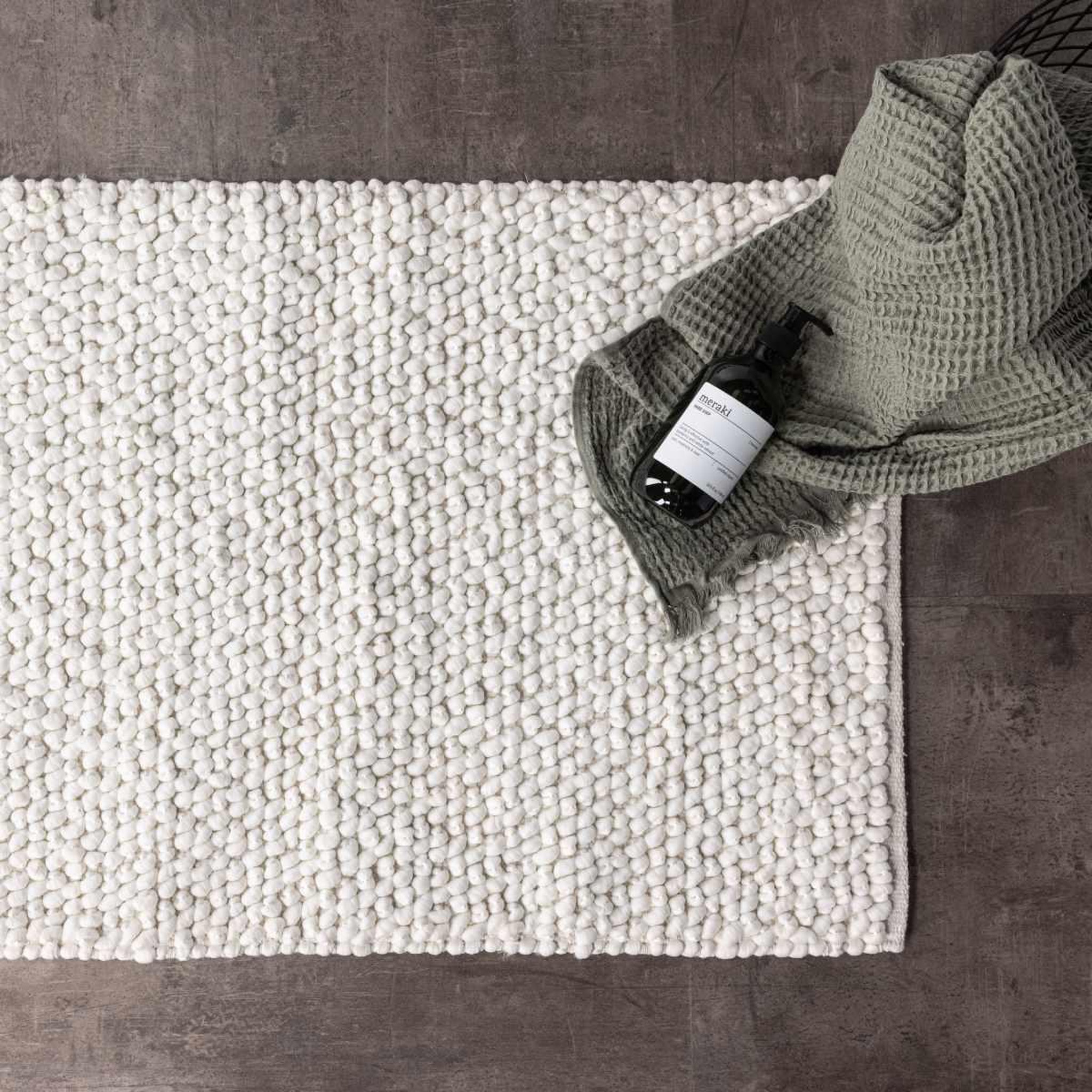 Voir la diapositive 3 : Paris Prix Tapis de salle de bain  wilmer  50x80cm blanc