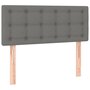 Voir la diapositive 4 : VIDAXL Tete de lit a LED Gris fonce 90x5x78/88 cm Tissu