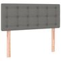 Voir la diapositive 4 : VIDAXL Tete de lit a LED Gris fonce 90x5x78/88 cm Tissu