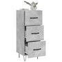 Voir la diapositive 4 : VIDAXL Buffet Gris beton 34,5x34x90 cm Bois d'ingenierie
