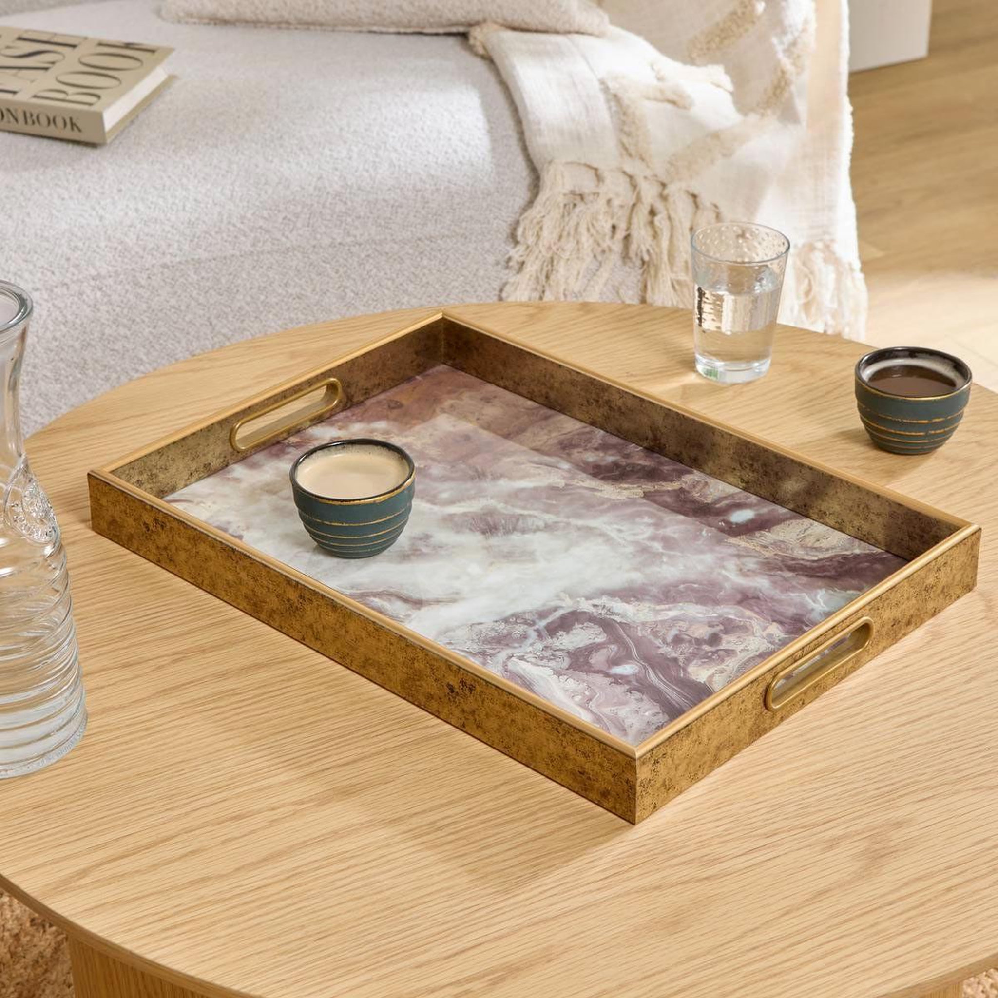 Voir la diapositive 2 : ATMOSPHERA Plateau de service déco  calvi  44cm noir