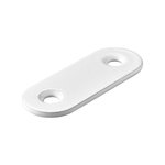 CENTRALE BRICO Lot de 12 Pattes d'assemblage acier blanc HETTICH L. 40 mm