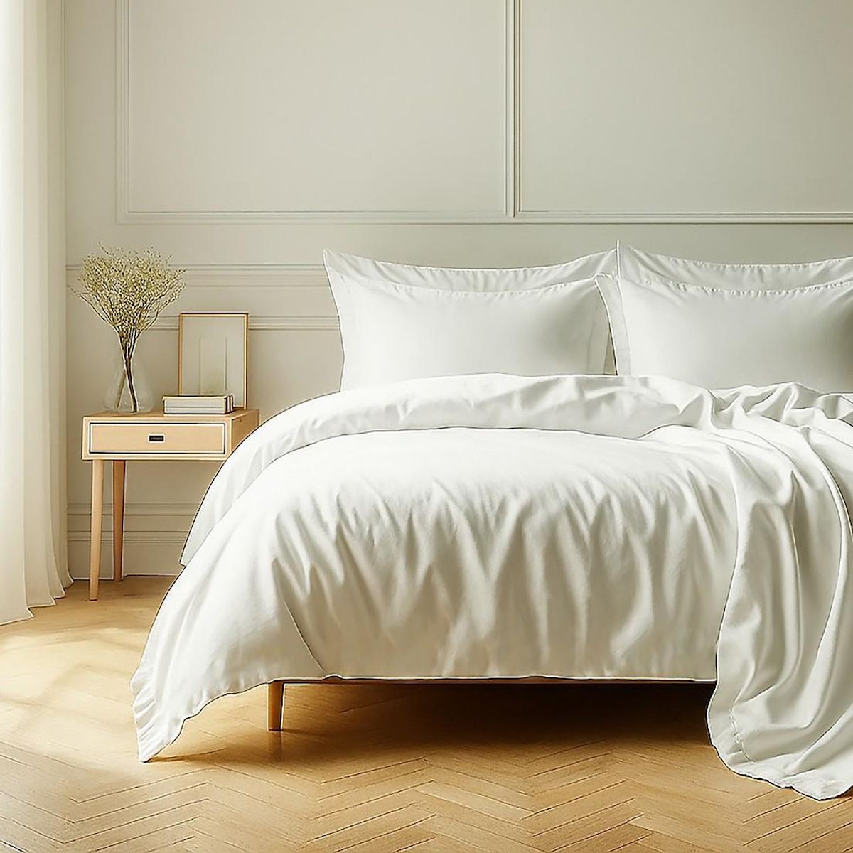 Home collection Parure housse de couette 100% coton 57fils