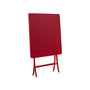 Voir la diapositive 3 : HESPERIDE Table de jardin carrée Greensboro 70 x 70 cm Groseille - Hespéride